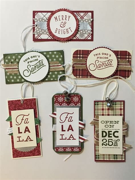 Pin By Laurie Nibbe On Stampin Up Christmas Gift Tags Handmade Xmas