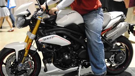 2012 Triumph Speed Triple R 1050cc White Naked Bike StreetFighter SEXY