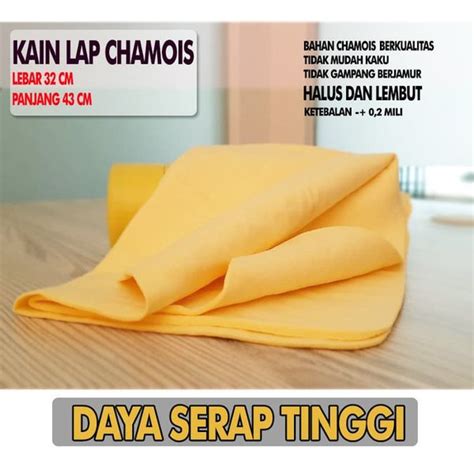 Jual Kain Lap Chamois Kanebo Jumbo Besar Berserat Serap Tinggi X