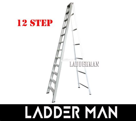 Strongman Sh Heavy Duty Aluminium Single Sided Steps Ladder