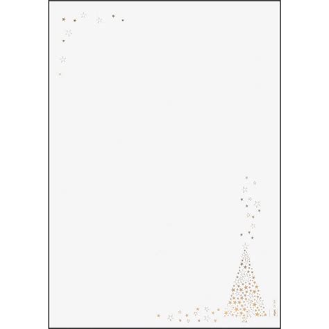 Sigel Weihnachtsbriefpapier Golden Tree Motiv Din A G Qm Blatt