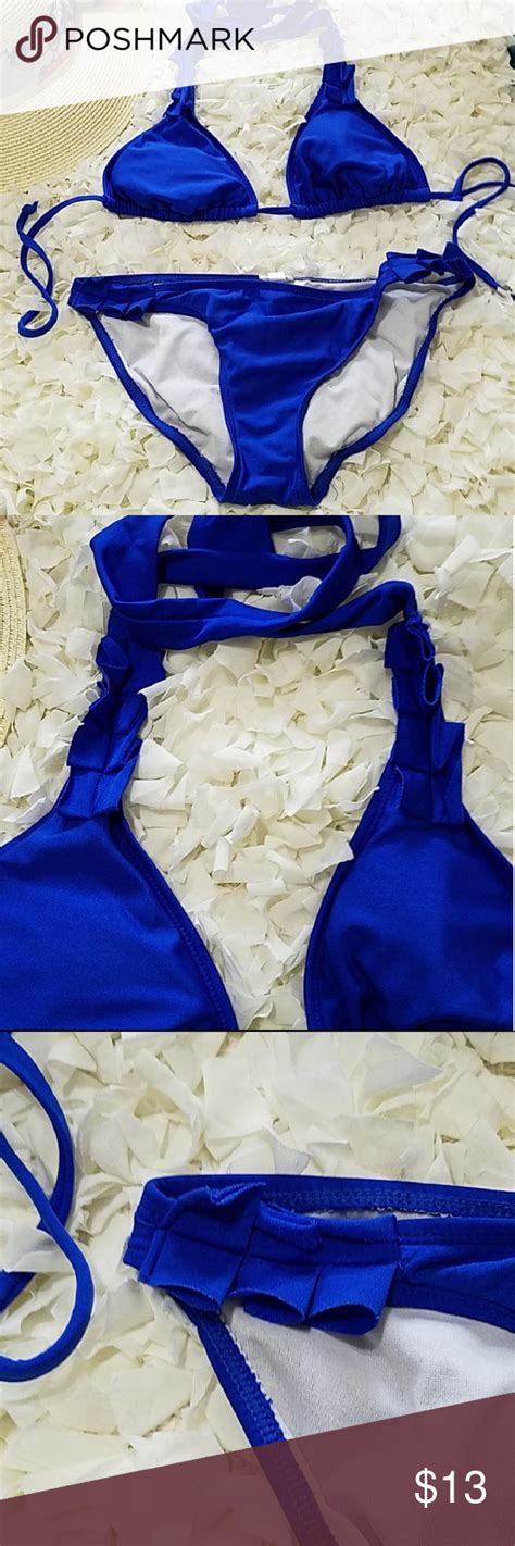 Xhilaration Royal Blue Bikini Set Blue Bikini Set Blue Bikini Royal