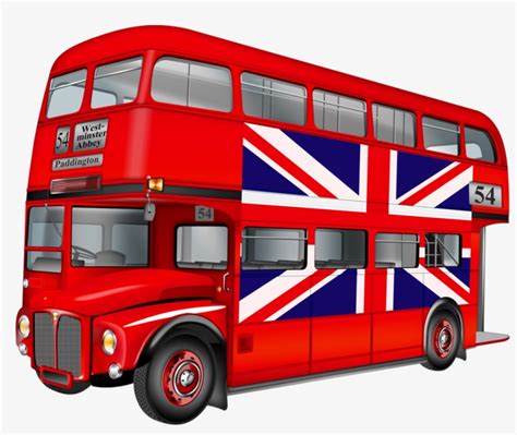 London Double Decker Bus Cartoon PNG Clipart Bus Bus Stop Clip Art