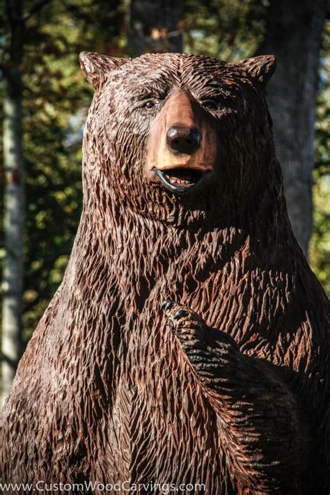 9 ft. Brown Bear Carving – Custom Sculpture & Sign Company | Bear ...