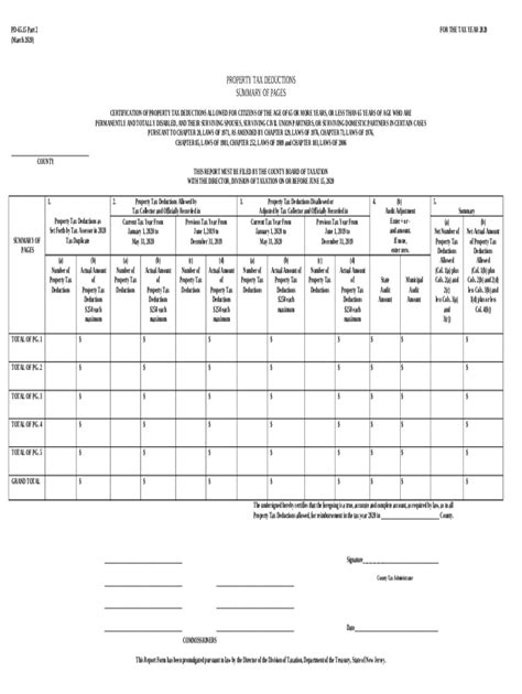 250 Property Tax Deduction For Senior Citizens Disabled Doc