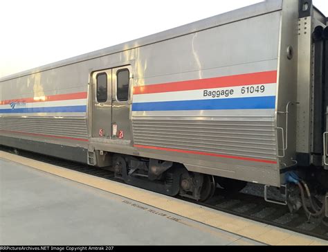 Amtrak Viewliner Baggage Car Sits In The Second Baggage Car