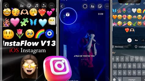 InstaFlow V13 ATUALIZADO Instagram ESTILO IPhone EMOJIS IOS 16