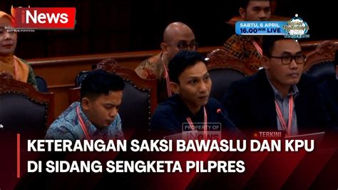 Saksi Bawaslu Jawab Pertanyaan Tim Amin Ganjar Mahfud Prabowo Gibran