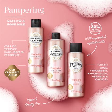 Imperial Leather Pampering Body Wash Mallow And Rose Milk 500ml Imperial Leather