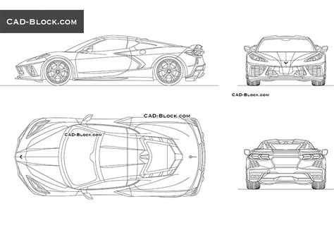 Chevrolet Corvette C5 Z06 Blueprints