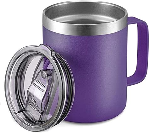 Tasse Caf Isotherme En Acier Inoxydable Avec Poign E Double Paroi