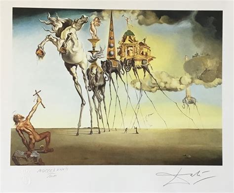 Salvador Dali La Tentation De Saint Antoine 1946 Catawiki