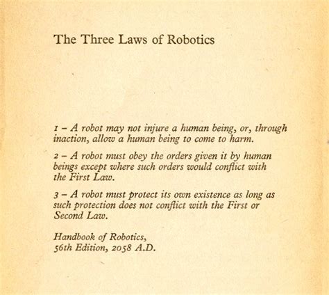 Isaac Asimovs Three Laws Of Robotics