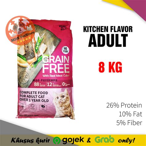 Jual Kitchen Flavor Adult Cat Food Grain Free Kg Kucing Kf Flavour