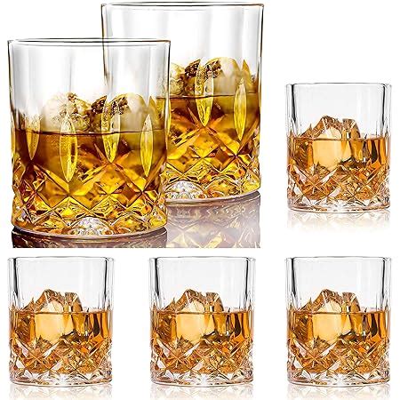 Crystal Mart Premium Big Whisky Glasses Set Of Pcs Ml Modern