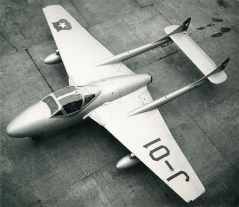 De Havilland Dh Vampire T Chilien En Vue A Rienne