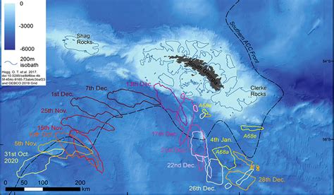 Iceberg A68 off South Georgia breaks apart | Polarjournal