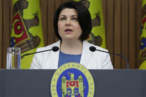 Moldovan Prime Minister Natalia Gavrilita announces government resignation