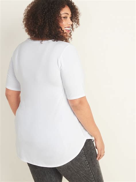 Luxe Plus Size V Neck Tunic Tee Old Navy