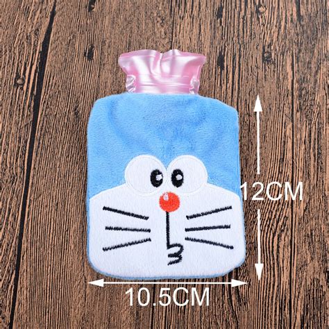 Cartoon Warm Hot Water Bottle Cute Mini Plush Girl Pocket Water Injection Warm Hands Bag
