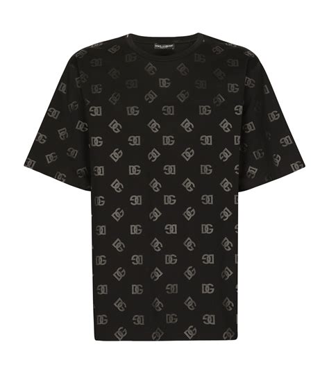 Mens Dolce Gabbana Multi DG Logo T Shirt Harrods UK