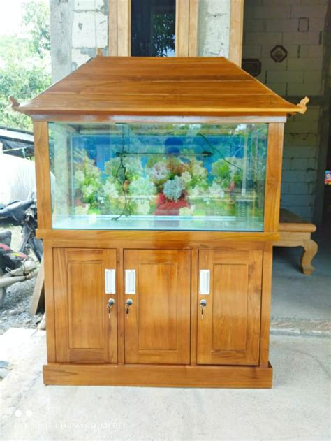 Jual Kabinet Aquarium Meja Aquarium Pintu Atap Kayu Shopee Indonesia