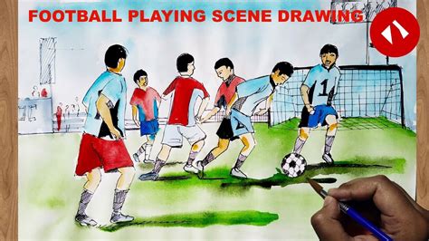 Top 81+ sketch of playing football super hot - seven.edu.vn