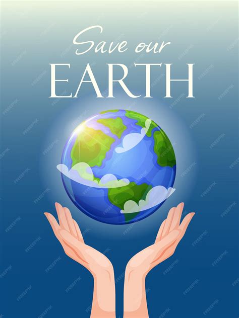 Premium Vector Earth Day Green Day Save Our Planet Poster Vector