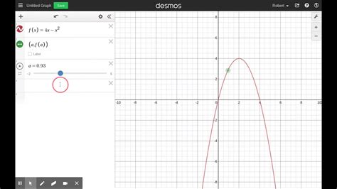 Using Desmos To Plot A Tangent Line With Slope Youtube