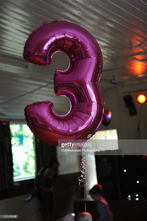 Pink Number 3 Helium Balloon High-Res Stock Photo - Getty Images