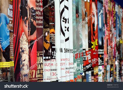 Publicity Posters On A Street Wall Stock Photo 11987761 : Shutterstock