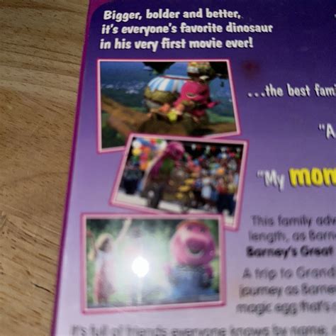 Barney Barney S Great Adventure The Movie Vhs Movie Vcr Tape Purple My XXX Hot Girl
