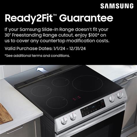 Samsung Bespoke 30 In 5 Burners 6 Cu Ft Self Cleaning Air Fry Convection Oven Slide In Smart