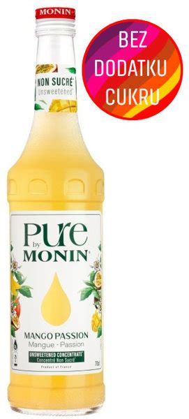 Syrop Bez Dodatku Cukru PURE By MONIN Mango Marakuja 0 7 L Konesso Pl