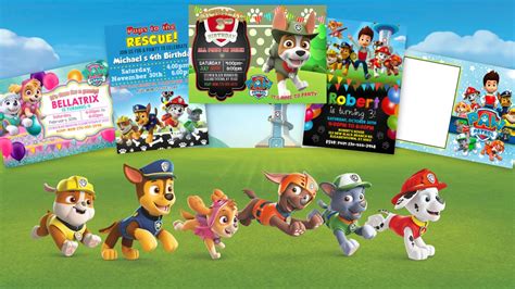 23 Paw Patrol Invitations for Birthdays with a FREE Template