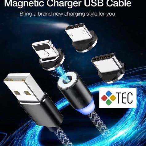 Cabo Carregador Multi USB 3 Em 1 Tipo C Micro USB Lightning Ima