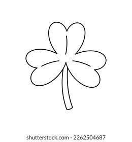 Vector Cute Shamrock Icon Emoji Cartoon Stock Vector (Royalty Free ...