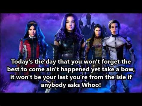 Descendants Good To Be Bad Lyrics Youtube