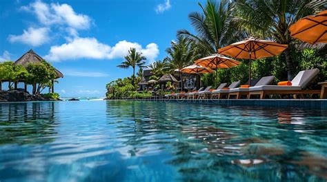 generative ai tropical paradise  beaches  mauritius island luxury