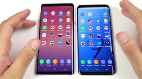 Galaxy Note 9 Vs Galaxy S9 Plus Speed Test Youtube