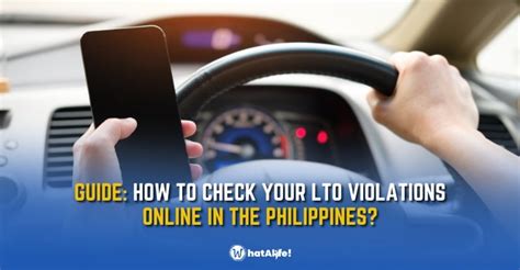 Lto Violation Checker How To Check Lto Violations Online Whatalife