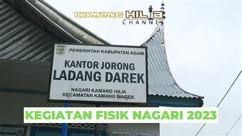 MUSYAWARAH KEGIATAN FISIK IRIGASI SAWAH DURIAN JORONG LADANG DAREK