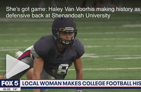 She’s got game: Haley Van Voorhis making history as defensive back at ...