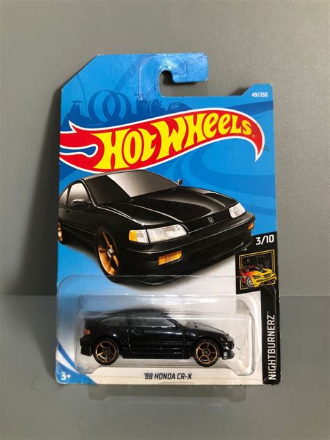 Jual Hot Wheels 88 Honda CR X Hitam Nightburnerz 2019 Shopee