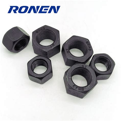 Carbon Steel Black Oxide Hex Nuts Heavy Hex Nuts China Nut And