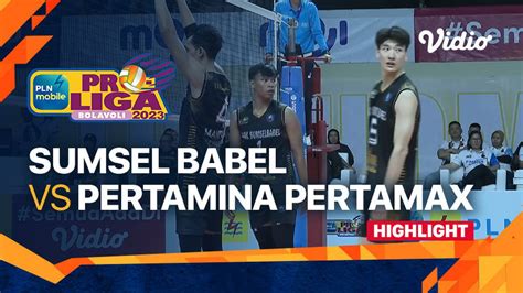 Highlights Palembang Bank Sumsel Babel Vs Jakarta Pertamina Pln