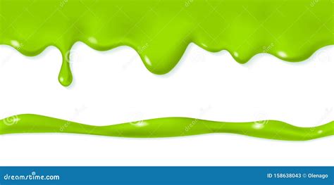 Seamless Dripping Oozing Slime Stock Vector Illustration Of Mucus