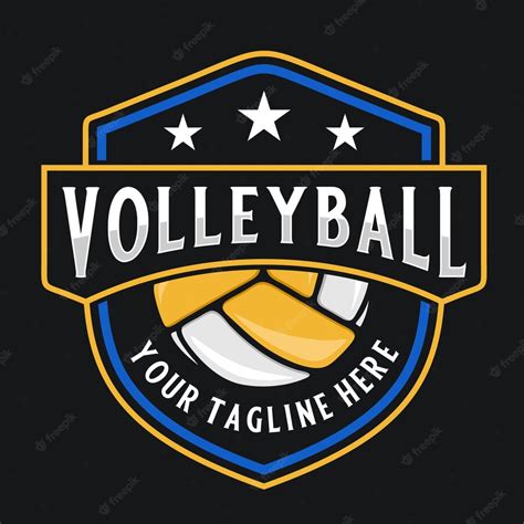 Premium Vector Volleyball Logo Design For Volleyball Tournaments For Volleyball Labels Or Teams