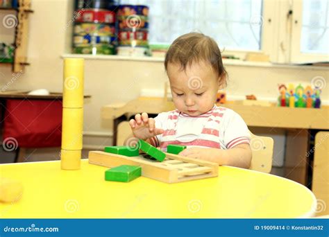 Baby Playing With Blocks Stock Images - Image: 19009414