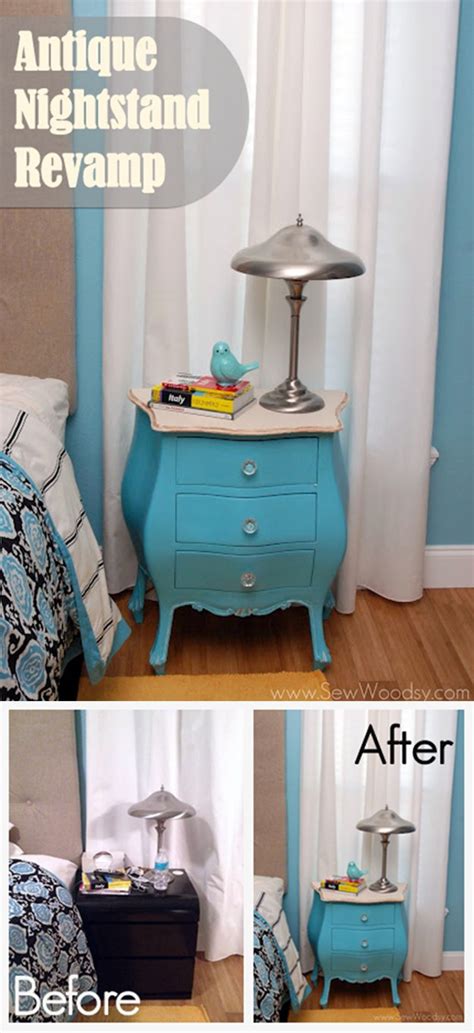 Creative And Cheap Nightstands Diy Wood Projects